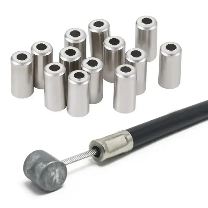 20 ~ 200 pièces vélo 5mm boîtier de câble de frein virole embouts en cuivre vtt