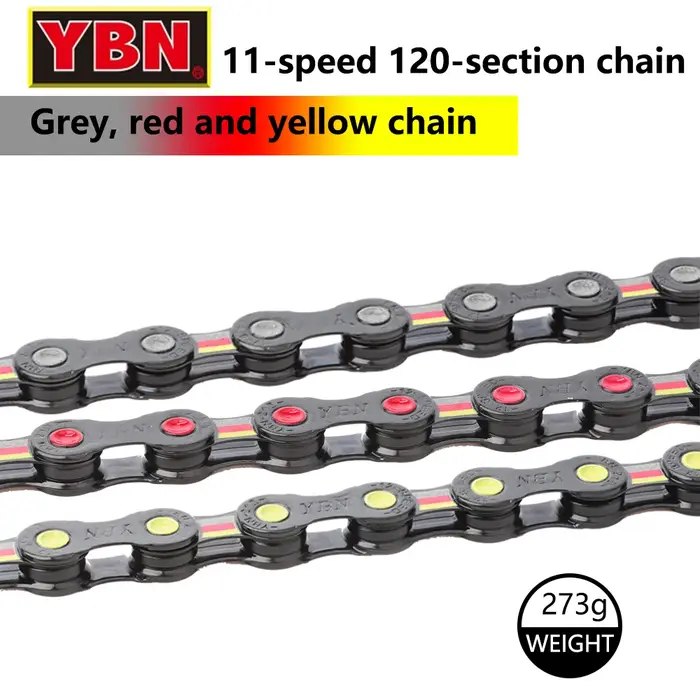 YBN chaîne de vélo 11 12 vitesses vtt chaînes de vélo de route chaîne de couleur bonbon pour système