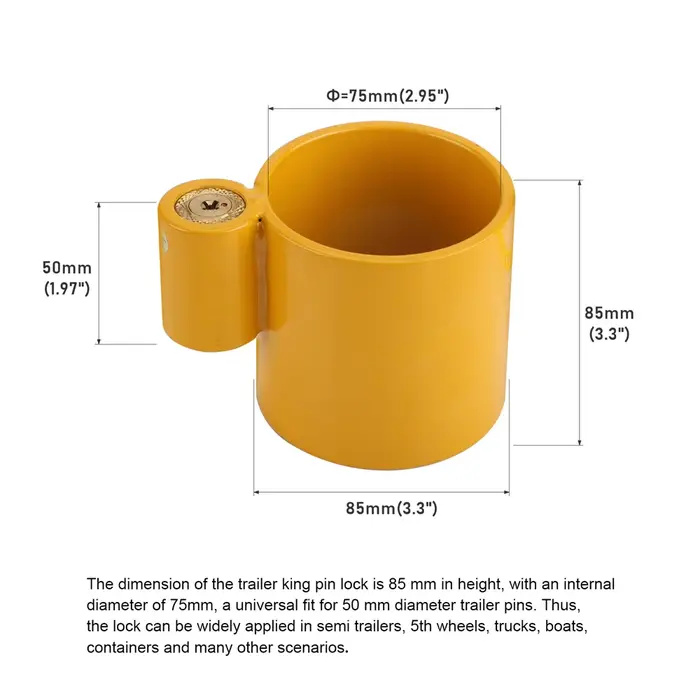 Verrou de sécurité anti-effraction durable pour axe de roue