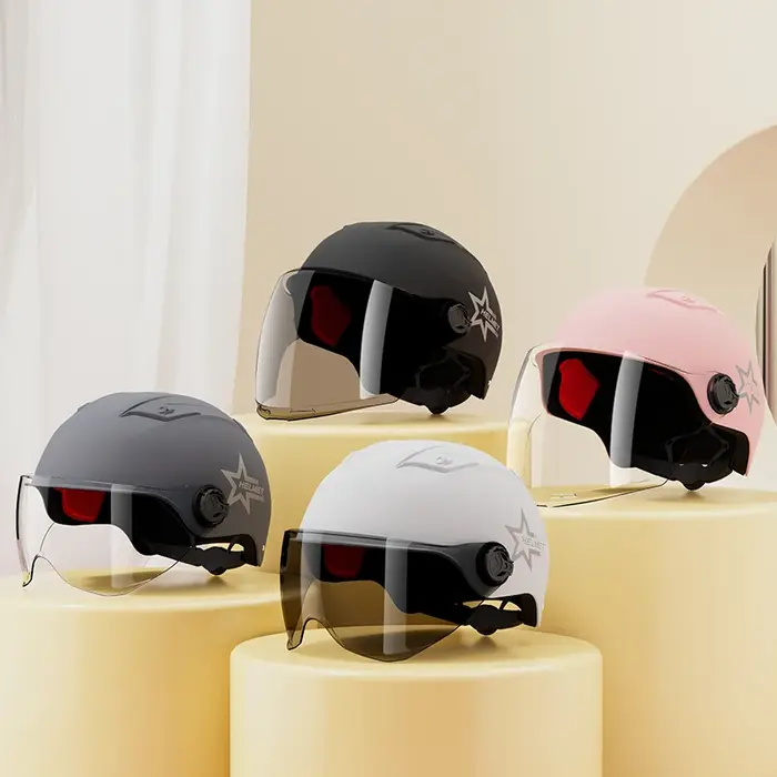 Casque de vélo/moto électrique unisexe toutes saisons