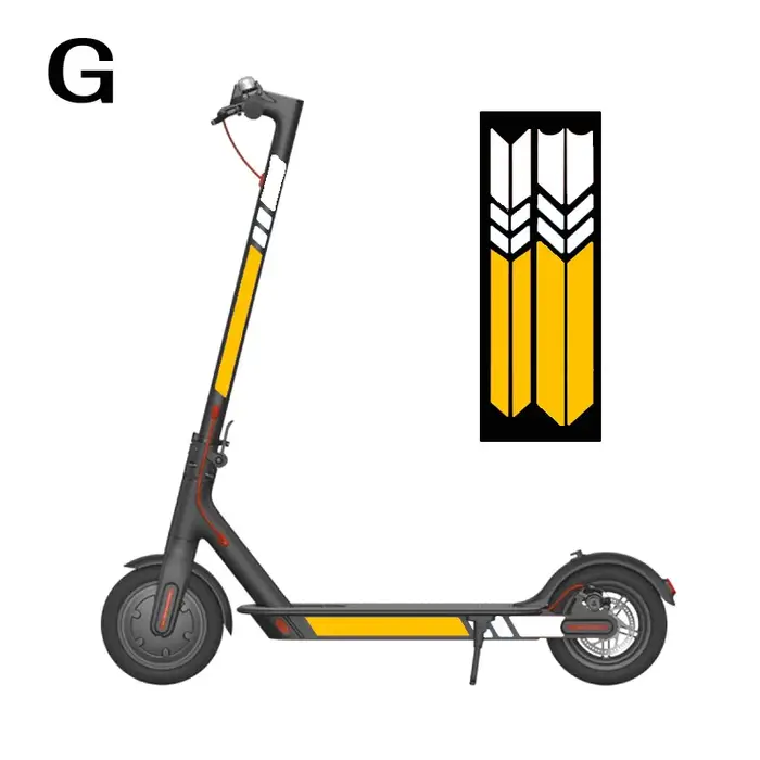 Autocollant réfléchissant en PVC pour Scooter