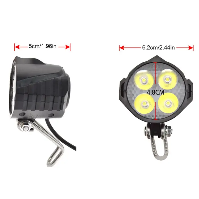 Ensemble de feux avant et arrière pour vélo électrique