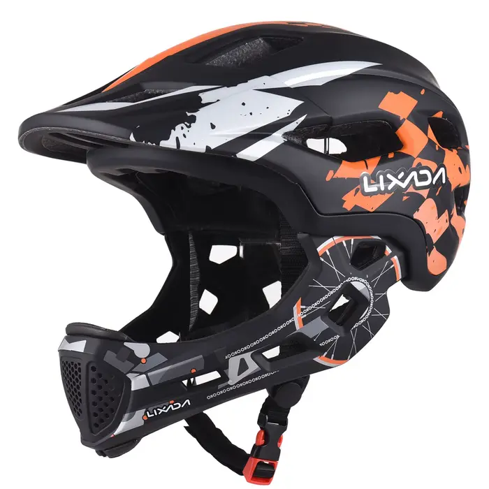 Casque de vélo intégral pour enfants, poignées amovibles, casque de vélo réglable, accessoires de vé