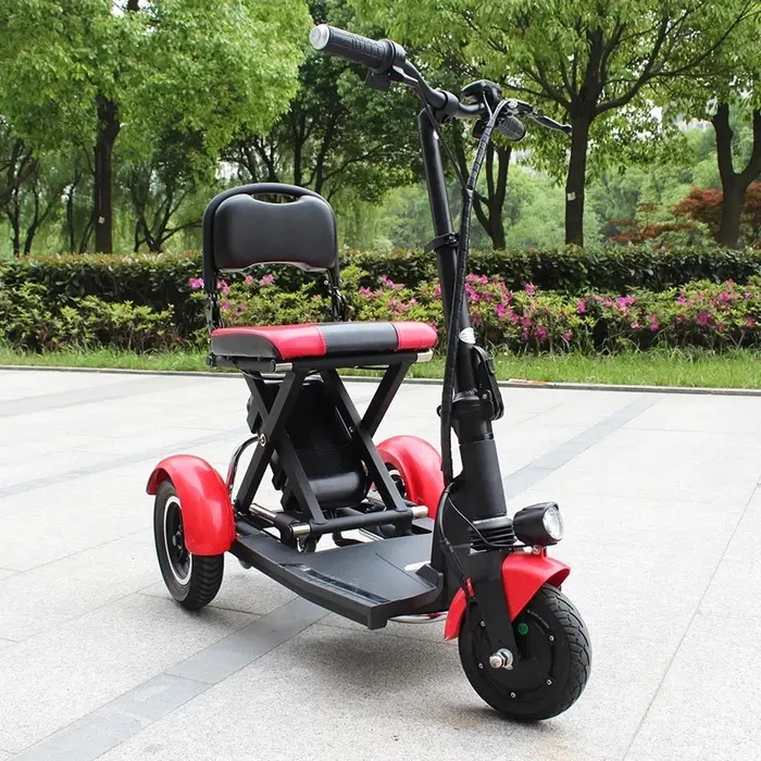Trottinette Électrique Pliable et Légère avec 3 Roues pour Adulte