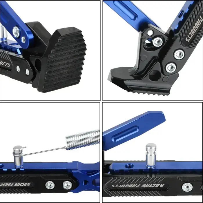 Support de moto électrique monocylindre CNC coloré réglable en alliage d'aluminium pour cadre
