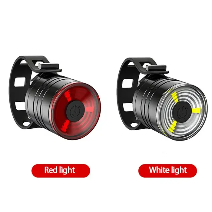 Ensemble d'éclairage de vélo arrière et phare avant LED pour VTT sécurité nocturne robuste en alliage d'aluminium et ABS pour cyclisme urbain et montagne