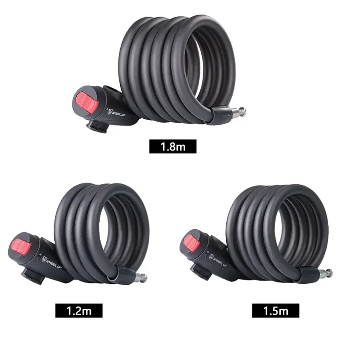 Serrure de vélo antivol 1.2m 1.8m