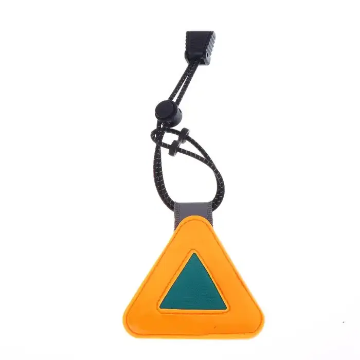 Panneaux réfléchissants triangulaires pour vélo, pendentif d'avertissement de sécurité, patch réfléc