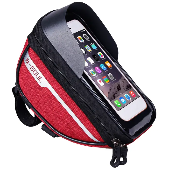 Sac de vélo étanche à écran tactile, sac de vélo, support de téléphone portable avant, étui de télép
