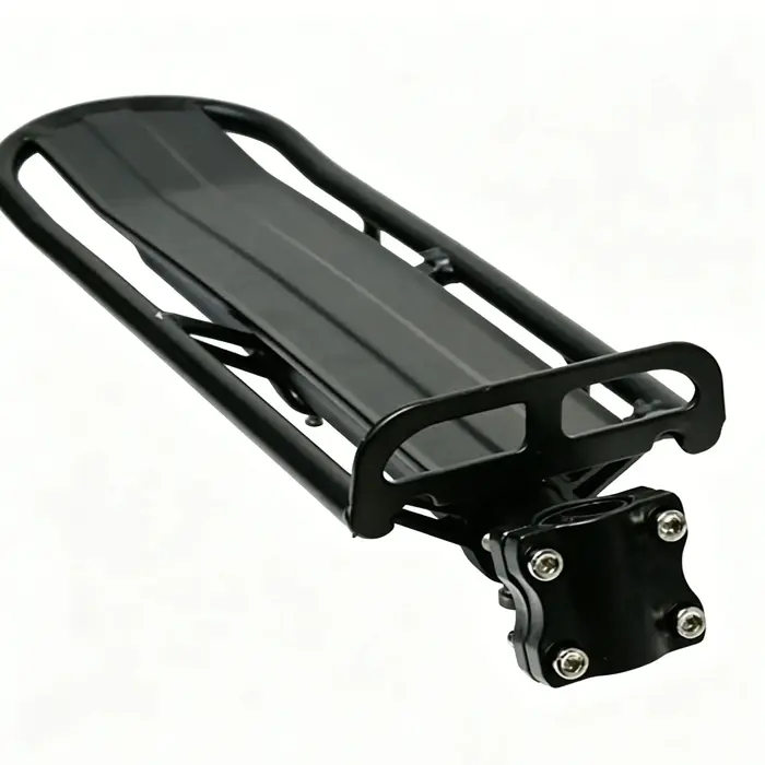 Porte-bagages arrière rétractable en alliage d'aluminium pour vélo, support réglable pour selle, por