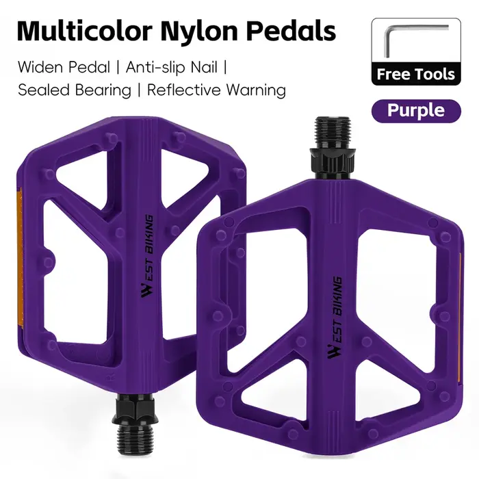 Pédales de vélo en nylon WEST BIKING