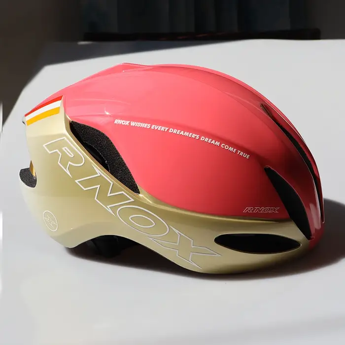 Casque de vélo RNOX Aero Triathlon moulé en EPS et PC léger et aérodynamique pour course sur route et VTT homme femme