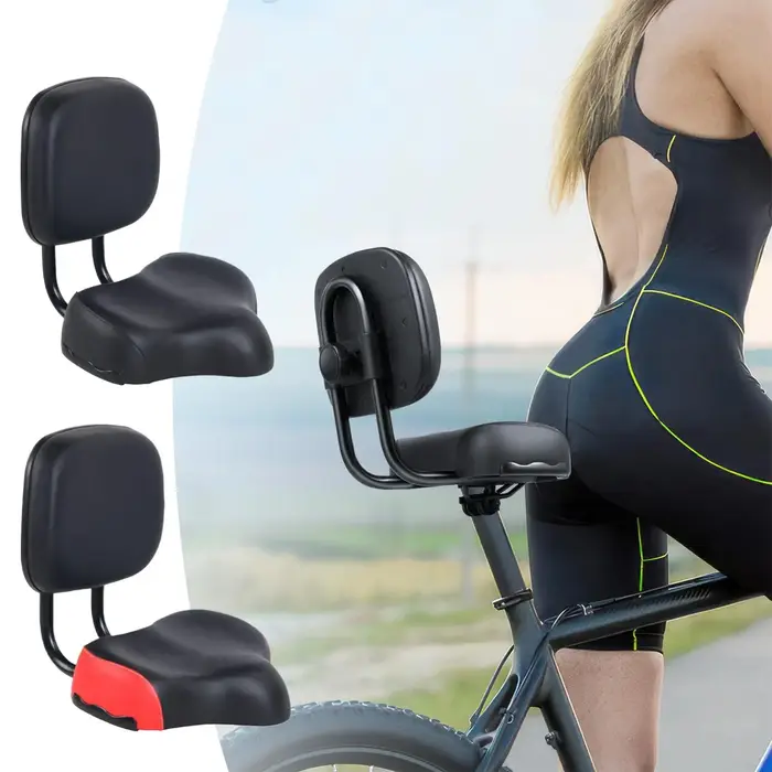 Siège de vélo avec dossier ergonomique
