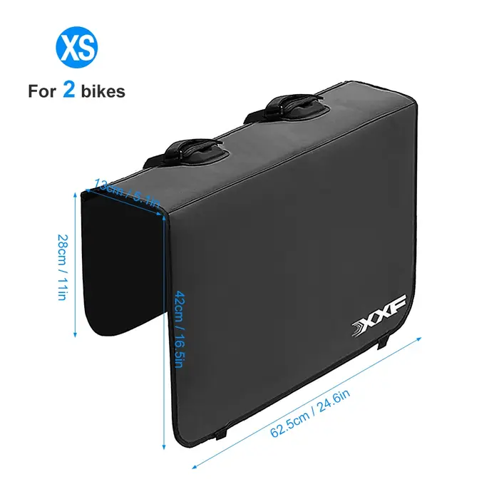 Coussin de protection de hayon de vélo de montagne avec sangle en fibre, accessoires de vélo de cami