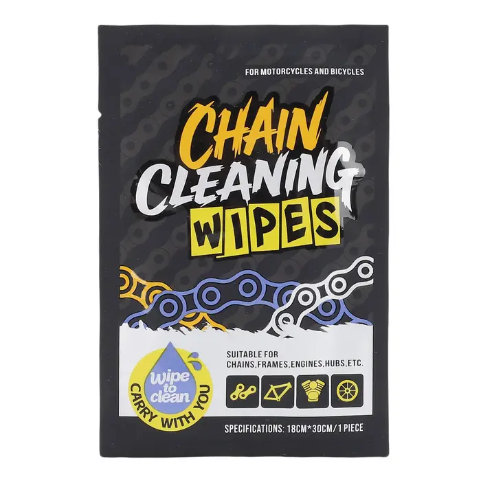 Lingettes de nettoyage pour chaînes de vélo
