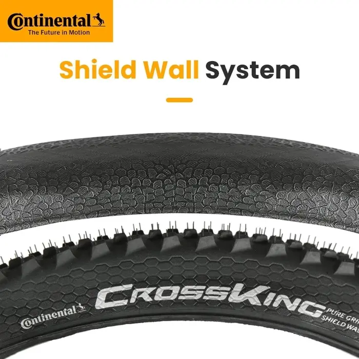 Pneu de vélo de montagne Continental Cross King 27.5 29 2.2 2.3 MTB en acier, 180TPI, système Shield