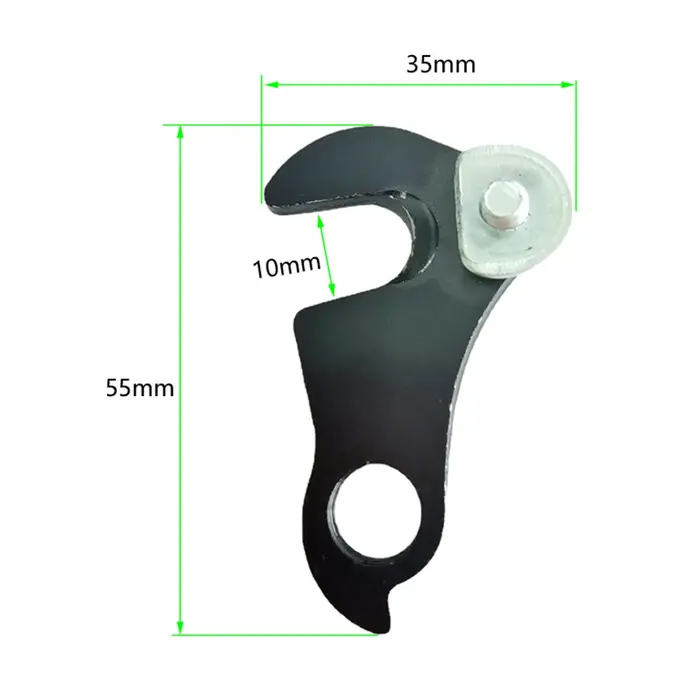 Convertisseur de crochet de queue d'engrenage de cintre de dérailleur arrière de vélo en fer avec remplacement de