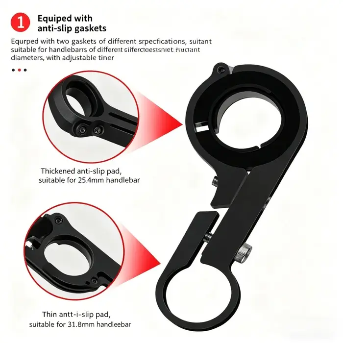 Support d'extension de guidon de vélo 20/30 cm