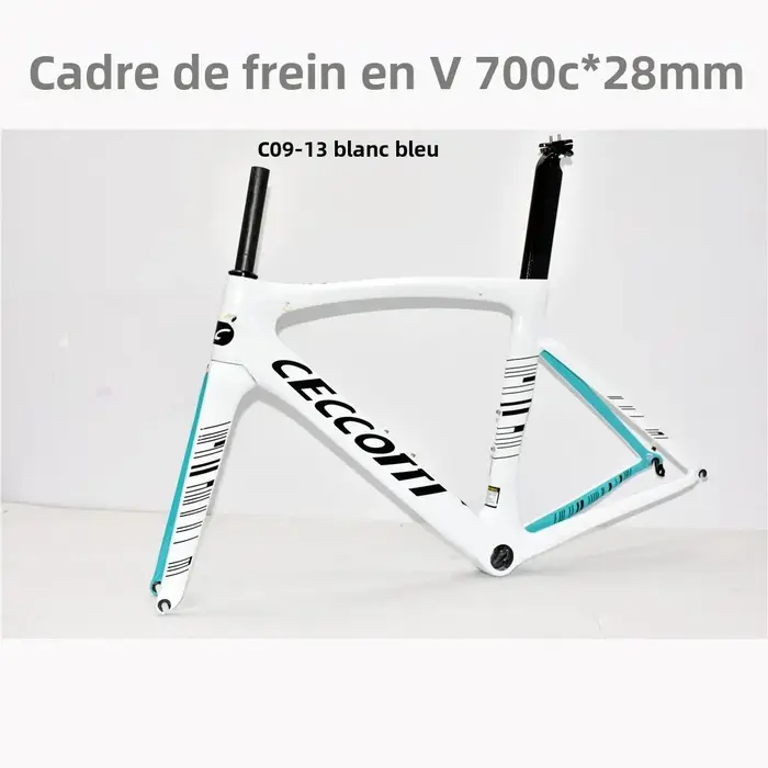 Cadre de vélo de route en carbone CECCOTTI 2025 pour frein sur jante