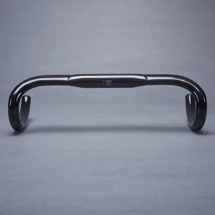 Guidon de vélo en fibre de carbone 3K