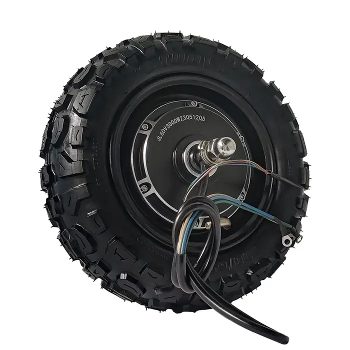 Trottinette électrique à double moteur 11 pouces 52V 60V 1600W 2800W 3000W avec moteur moyeu sans ba
