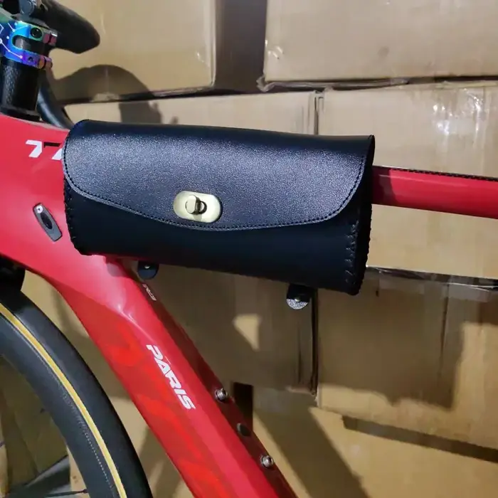 Sac de vélo rétro en cuir PU