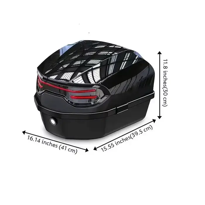 Boîte arrière pour scooter extra large 48L/58L avec dossier
