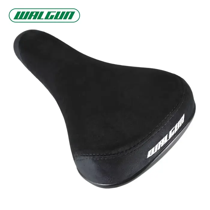 Selle de vélo WALGUN Wheelie noire et rouge en flanelle