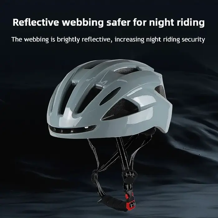 Casque de vélo adulte avec feu arrière LED
