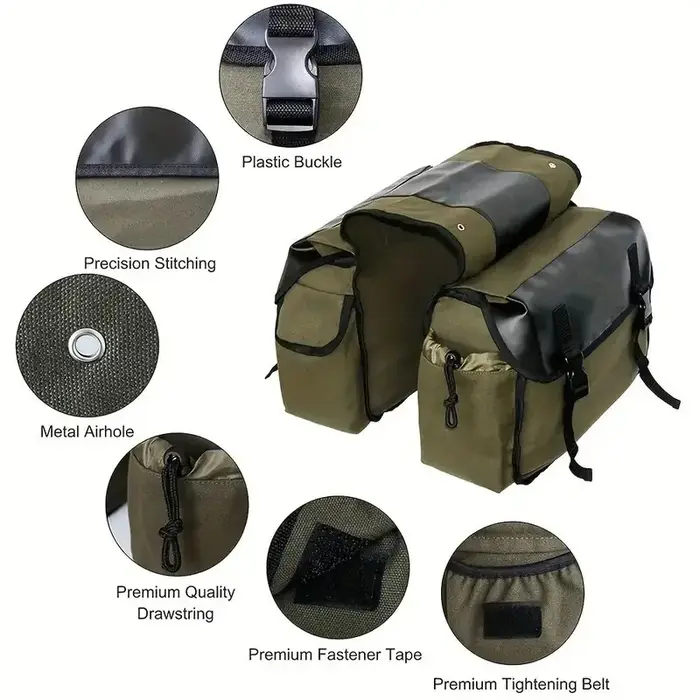 Sac de vélo double face 30-40L
