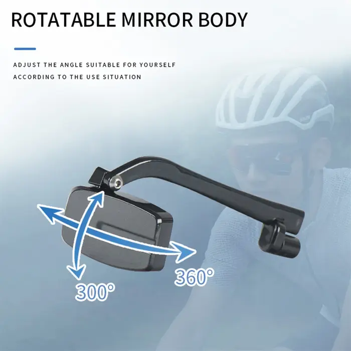 Miroir rétroviseur pour lunettes de cyclisme