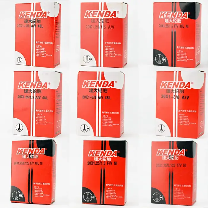 Chambre à air de vélo KENDA 20X1.25/1.5/1.75/2.125/1-8/3-8 pouces AV/FV 32/36/48mm pour véhicule pliable 451C
