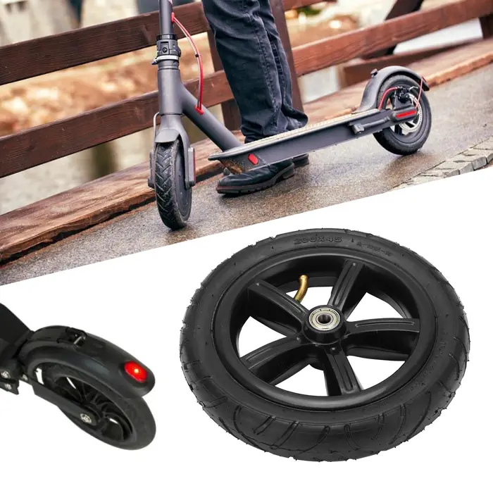Roue pneumatique avec chambre à air pour scooter électrique