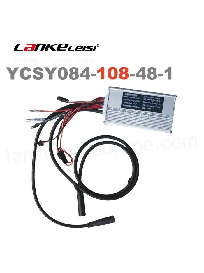 Contrôleur d'origine YCSV084-108-48 pour vélo électrique Lankeleisi