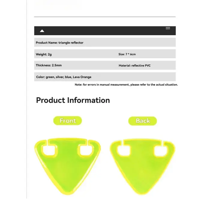 Autocollant réfléchissant de vélo haute luminosité
