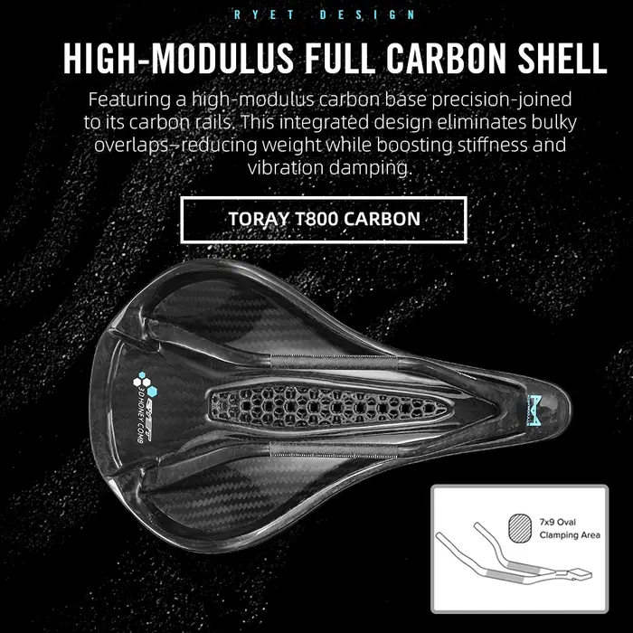 Selle de vélo en carbone imprimée en 3D