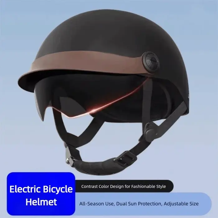 Casque de vélo électrique Ultra léger, prévention des chutes, protection solaire, demi-casque de moto, casques de sécurité respirants pour vélo électrique