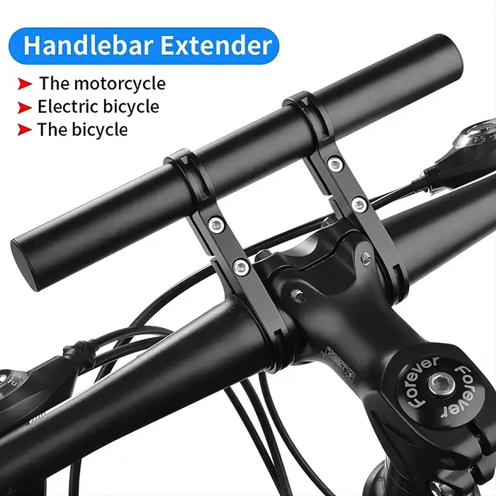 Support d'extension de guidon de vélo, cadre d'extension, Tube en carbone, Double cadre, Clip d'équitation, 20cm