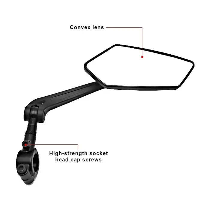 RIDERACE rétroviseur de vélo clair