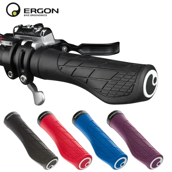 Ergon GA3 poignées ergonomiques pour vélo tout-montagne confort et Support de poignet pour vtt Trail antidérapant VTT