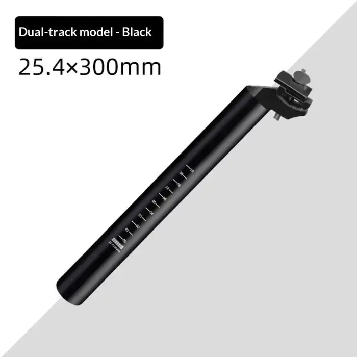 Tige de selle de vélo légère en alliage d'aluminium de 300 mm