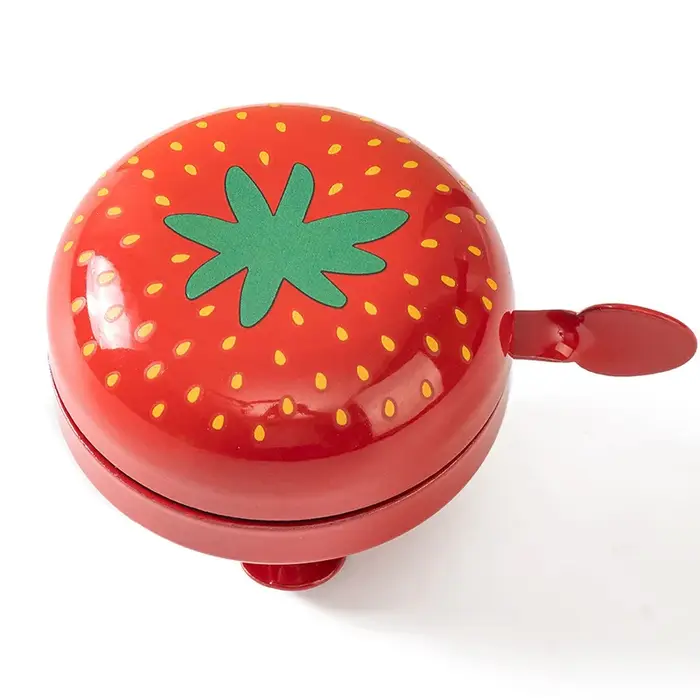 Sonnette de vélo motif pastèque et fraise pour enfants