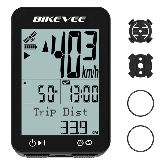 Ordinateur de vélo GPS sans fil, étanche, multifonctionnel, compteur de vitesse, odomètre, chronomèt