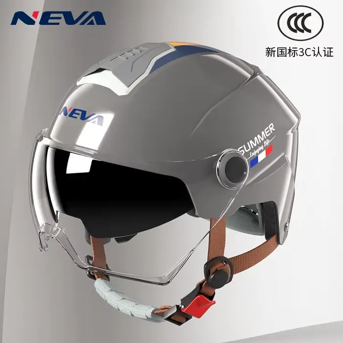 Casques de motos électriques été hommes femmes vélos électriques Protection solaire demi-casques toutes saisons universel casco moto