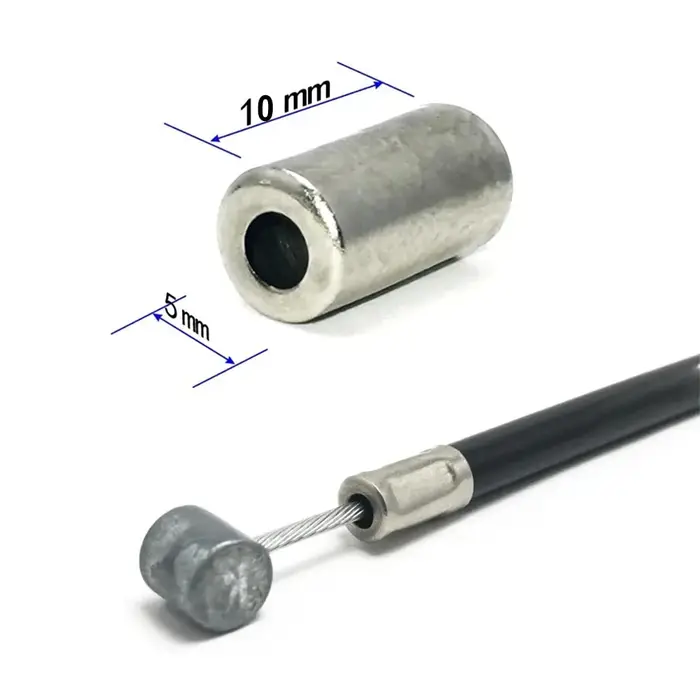 20-500 pièces câble de vélo 5mm embout de cordon boîtier couvercle de virole manette de vitesse ligne de frein bouchons
