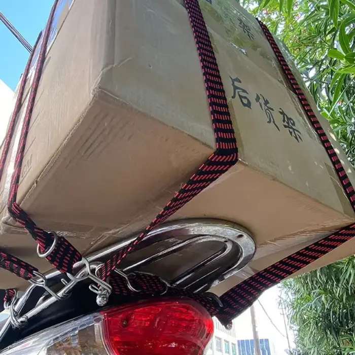 Crochets de corde de bagages en caoutchouc élastiques pour moto