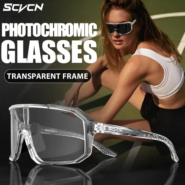 SCVCN Sports de plein air cyclisme lunettes de soleil lunettes photochromiques pour hommes soleil VT