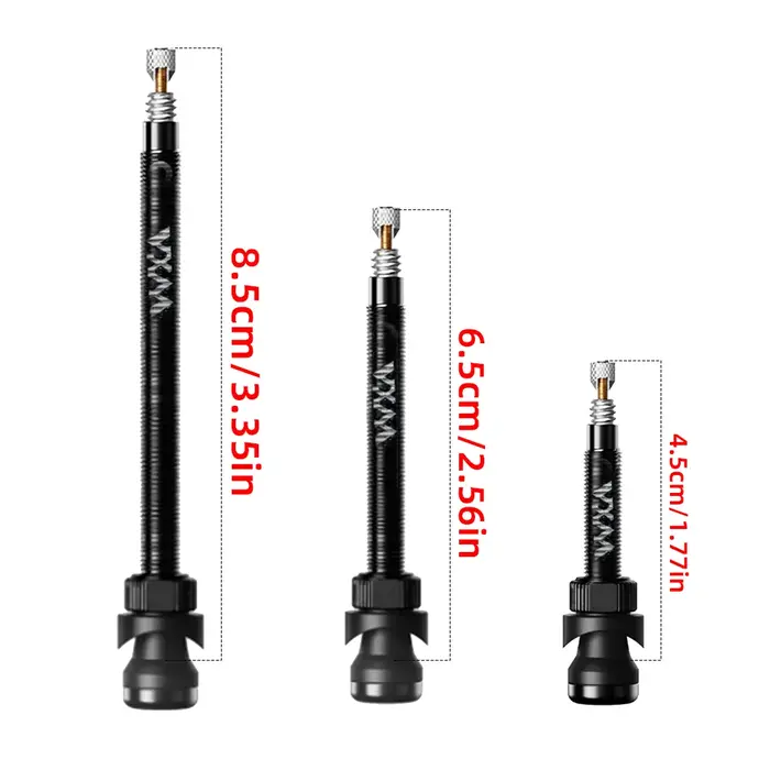 Valves tubeless VXM 45 65 85 mm en alliage d'aluminium