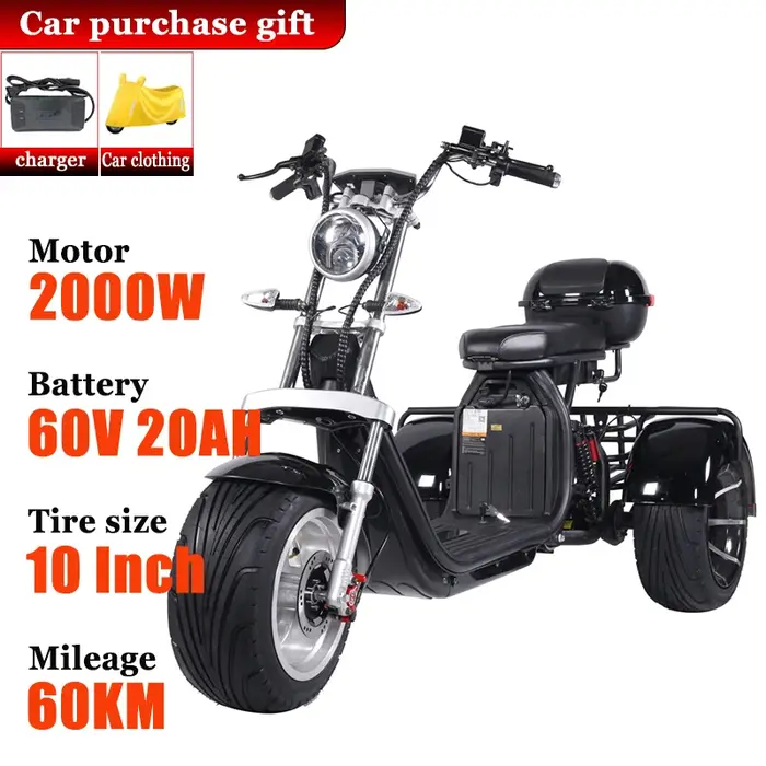 Tricycle électrique adulte 3 roues Scooter