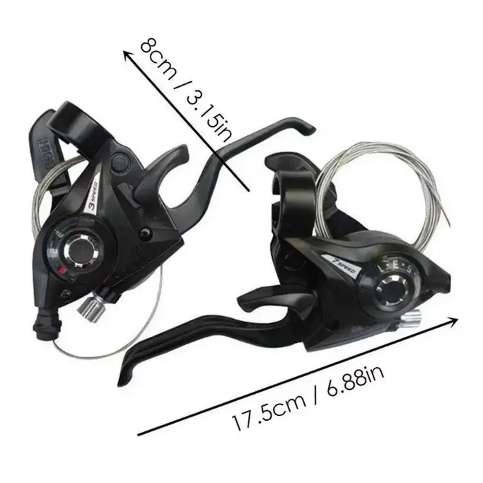 Leviers de frein avec câble de changement de vitesse pour vélo